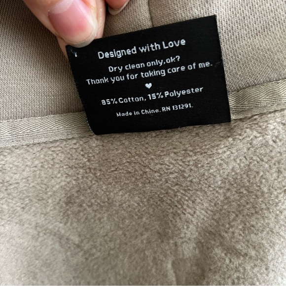 POPFLEX | Taupe Zip Cloud Hoodie | S/M - Picture 7 of 12